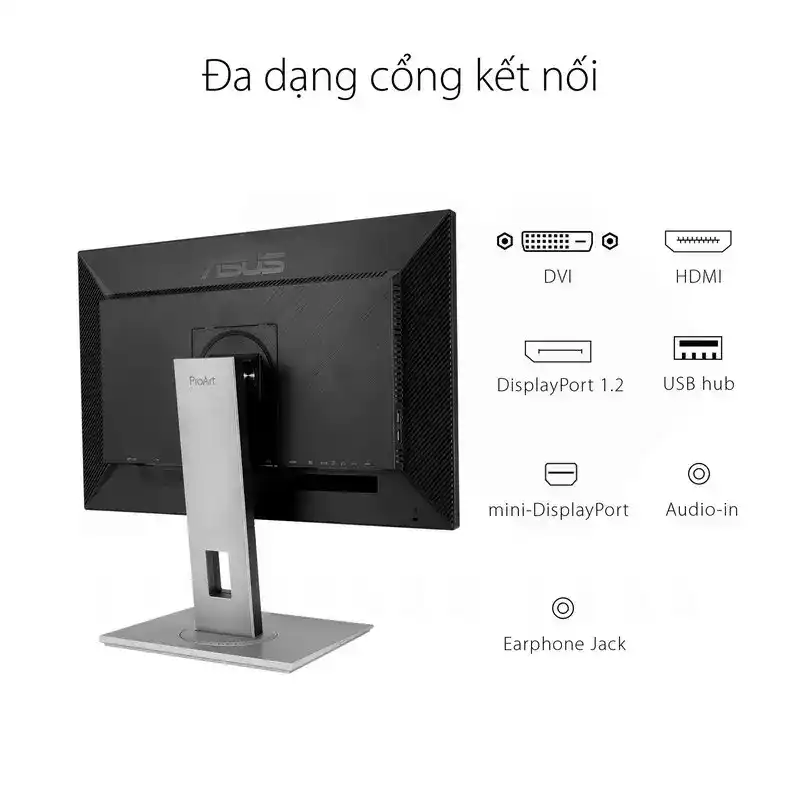 ASUS ProArt PA278QV Professional Monitor - 27 inch, 2K WQHD, IPS, 100% sRGB 6 ASUS ProArt PA278QV Professional Monitor - 27 inch, 2K WQHD, IPS, 100% sRGB - Ảnh 6