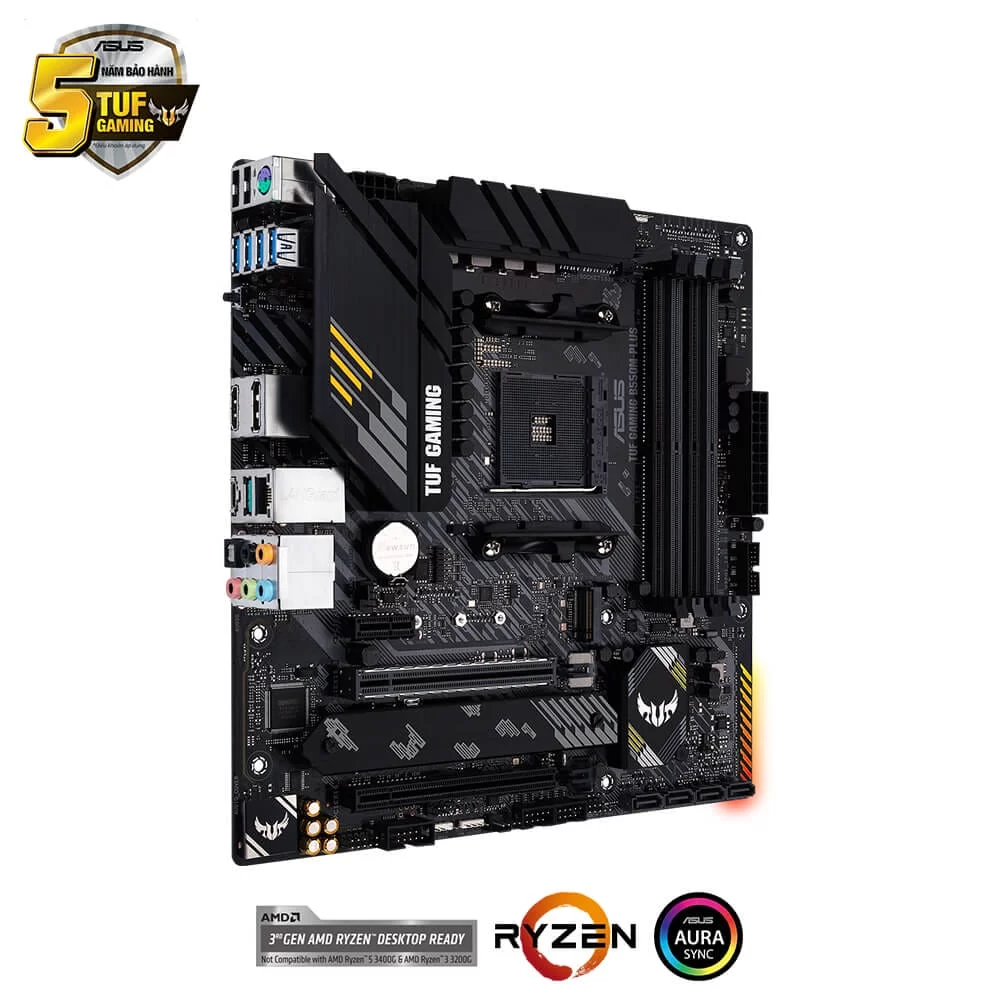 ASUS TUF GAMING B550M-PLUS Mainboard 4 ASUS TUF GAMING B550M-PLUS Mainboard - Ảnh 4