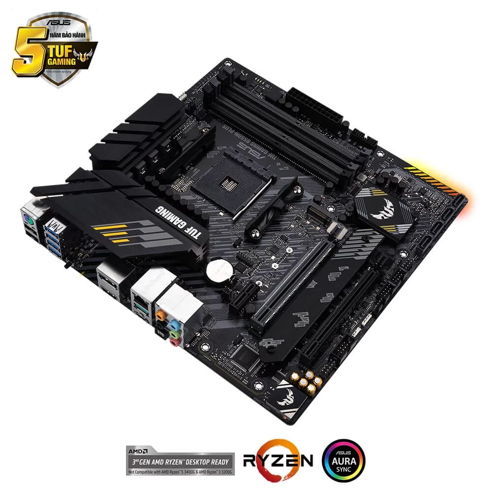 ASUS TUF GAMING B550M-PLUS Mainboard 3 ASUS TUF GAMING B550M-PLUS Mainboard - Ảnh 3