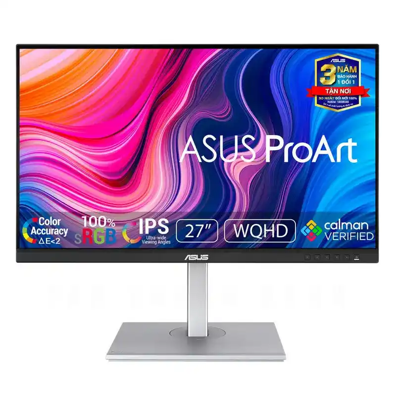 ASUS ProArt PA278CV Professional Monitor - 27 inch, WQHD, IPS, 100% sRGB, Color Accuracy ΔE < 2, USB-C, DisplayPort Daisy-chaining 1 ASUS ProArt PA278CV Professional Monitor - 27 inch, WQHD, IPS, 100% sRGB, Color Accuracy ΔE < 2, USB-C, DisplayPort Daisy-chaining