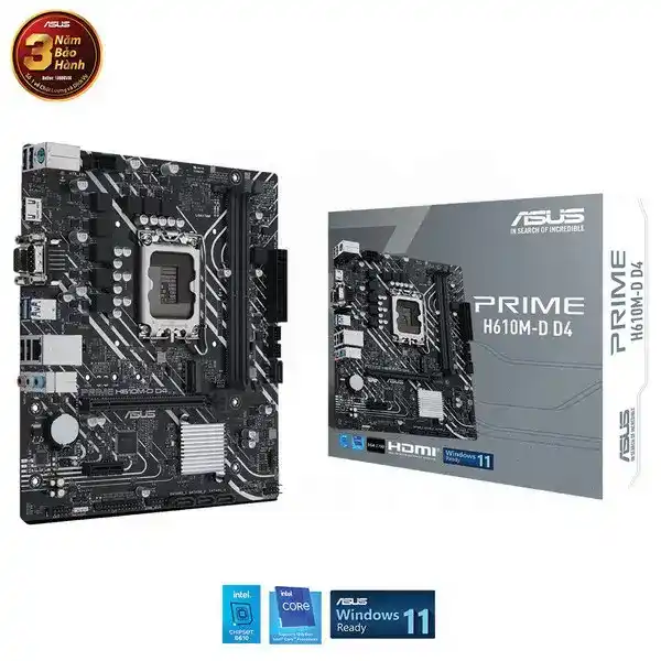 ASUS PRIME H610M-D D4 Mainboard 1 ASUS PRIME H610M-D D4 Mainboard