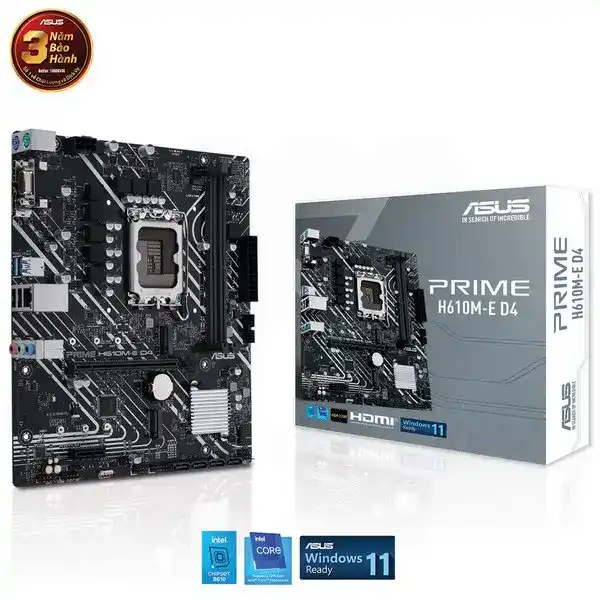 ASUS PRIME H610M-E D4 Mainboard 1 ASUS PRIME H610M-E D4 Mainboard