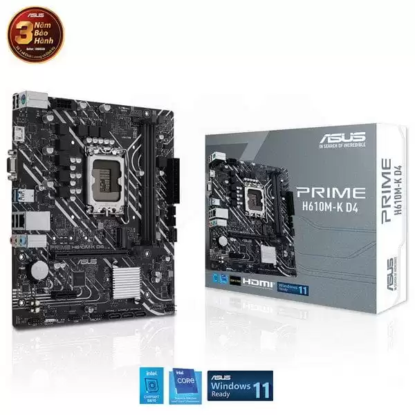 ASUS PRIME H610M-K D4 Mainboard 1 ASUS PRIME H610M-K D4 Mainboard