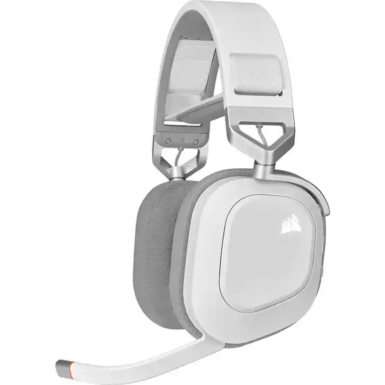 CORSAIR HS80 RGB WIRELESS Premium Gaming Headset - White, Spatial Audio 1 CORSAIR HS80 RGB WIRELESS Premium Gaming Headset - White, Spatial Audio