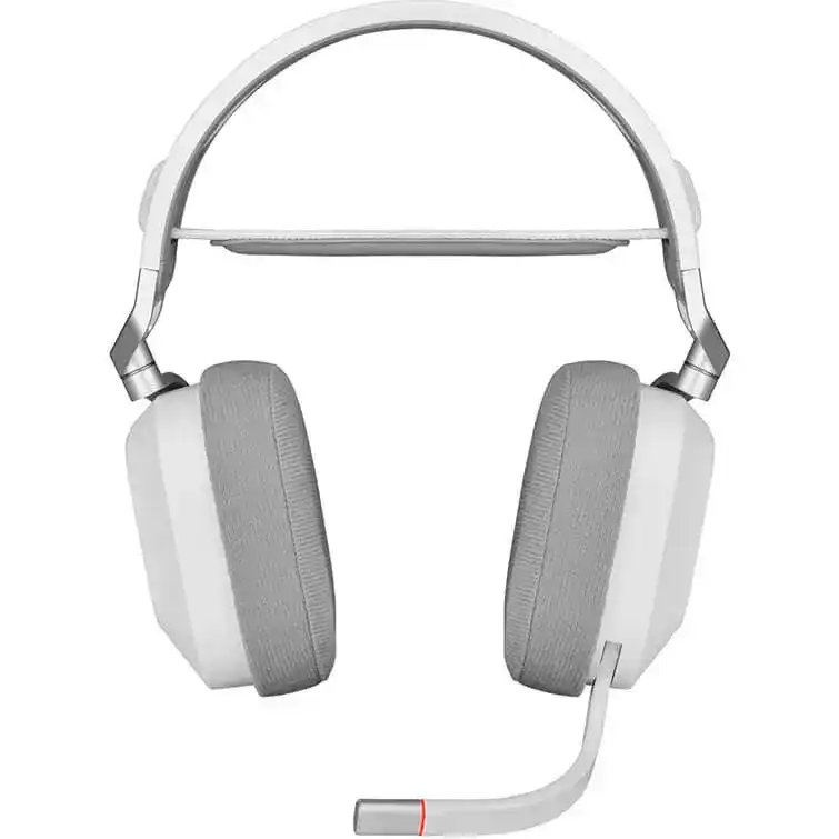 CORSAIR HS80 RGB WIRELESS Premium Gaming Headset - White, Spatial Audio 2 CORSAIR HS80 RGB WIRELESS Premium Gaming Headset - White, Spatial Audio - Ảnh 2