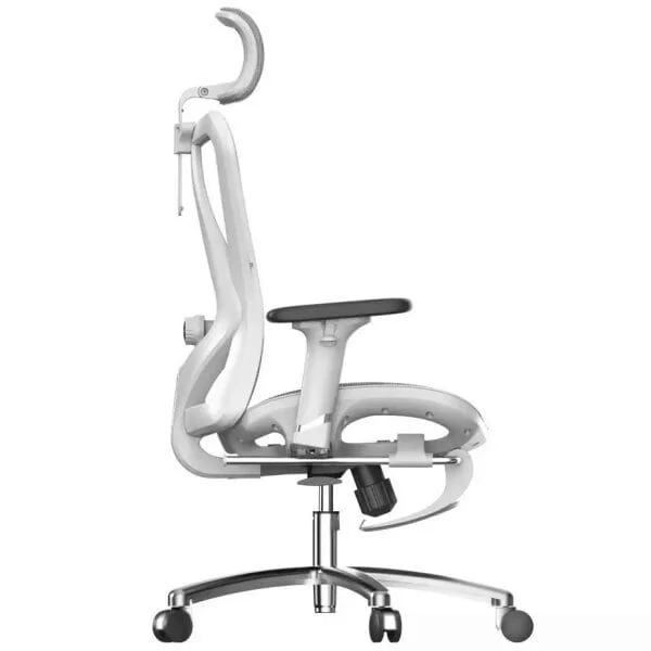 SIHOO M57B Ergonomic Office Chair - Full White/Gray Mesh With Legrest 2 SIHOO M57B Ergonomic Office Chair - Full White/Gray Mesh With Legrest - Ảnh 2
