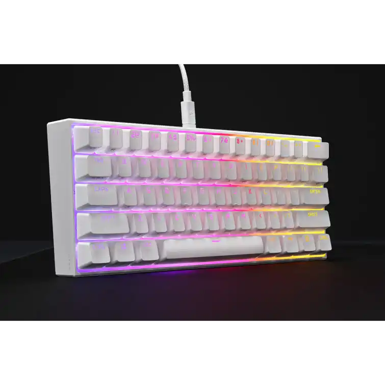 CORSAIR K65 RGB MINI 60% Gaming Keyboard - White 10 CORSAIR K65 RGB MINI 60% Gaming Keyboard - White - Ảnh 10