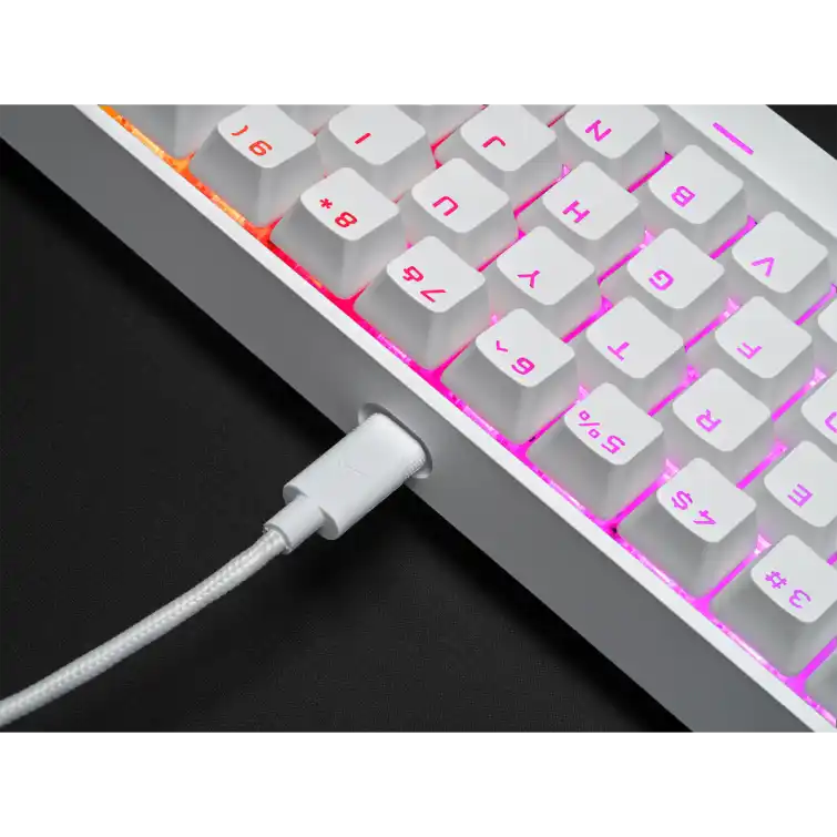 CORSAIR K65 RGB MINI 60% Gaming Keyboard - White 14 CORSAIR K65 RGB MINI 60% Gaming Keyboard - White - Ảnh 14