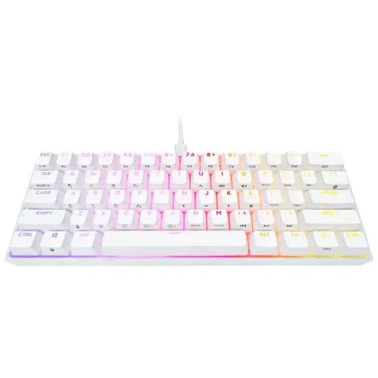 CORSAIR K65 RGB MINI 60% Gaming Keyboard - White 5 CORSAIR K65 RGB MINI 60% Gaming Keyboard - White - Ảnh 5