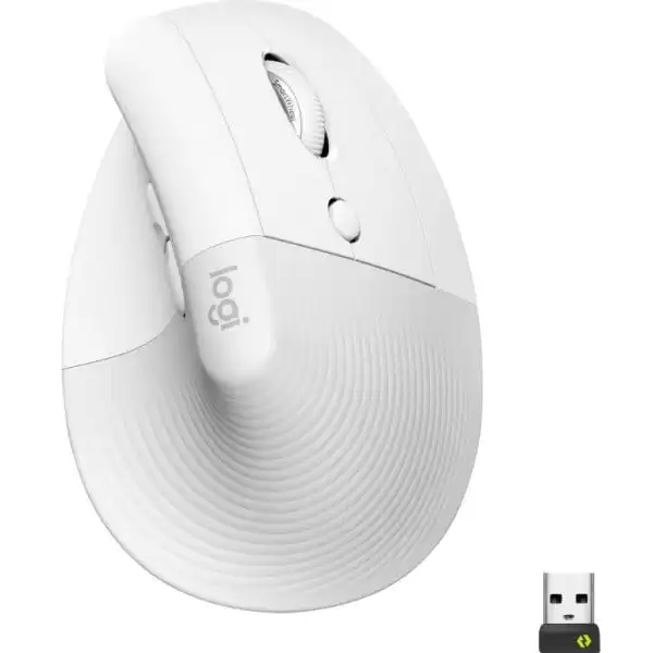 Logitech Lift Vertical Ergonomic Mouse - Off White 1 Logitech Lift Vertical Ergonomic Mouse - Off White