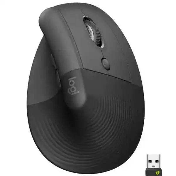 Logitech Lift Vertical Ergonomic Mouse - Graphite 1 Logitech Lift Vertical Ergonomic Mouse - Graphite