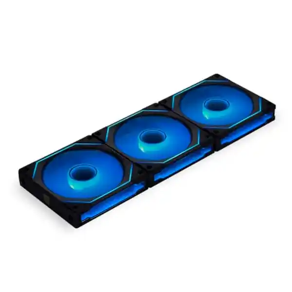 Lian Li UNI Fan SL-INF 120 Triple Black Fan (UF-SLIN120-3B) - 3x120mm, Daisy-Chain, Fan Hub Controller 13 Lian Li UNI Fan SL-INF 120 Triple Black Fan (UF-SLIN120-3B) - 3x120mm, Daisy-Chain, Fan Hub Controller - Ảnh 13