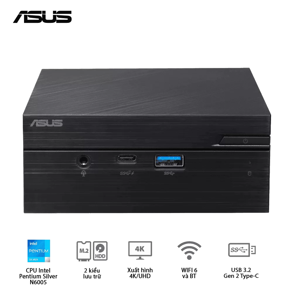 ASUS PN41-BBP098MV Barebone Mini PC - Intel Pentium N6005, Wi-Fi 6 802.11 AX,BT, VESA MOUNT, HDMIport 1 ASUS PN41-BBP098MV Barebone Mini PC - Intel Pentium N6005, Wi-Fi 6 802.11 AX,BT, VESA MOUNT, HDMIport