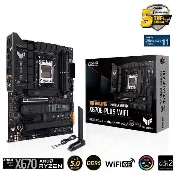 ASUS TUF GAMING X670E-PLUS WIFI Mainboard 1 ASUS TUF GAMING X670E-PLUS WIFI Mainboard
