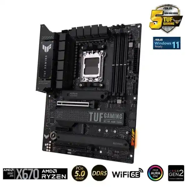 ASUS TUF GAMING X670E-PLUS WIFI Mainboard 4 ASUS TUF GAMING X670E-PLUS WIFI Mainboard - Ảnh 4