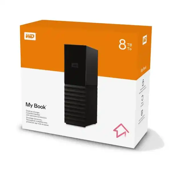 Western Digital My Book 8TB Desktop HDD (WDBBGB0080HBK-SESN) 4 Western Digital My Book 8TB Desktop HDD (WDBBGB0080HBK-SESN) - Ảnh 4