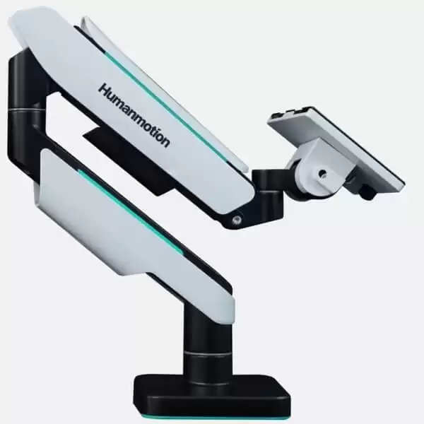 Human Motion T9 Pro Monitor Stand - White 1 Human Motion T9 Pro Monitor Stand - White