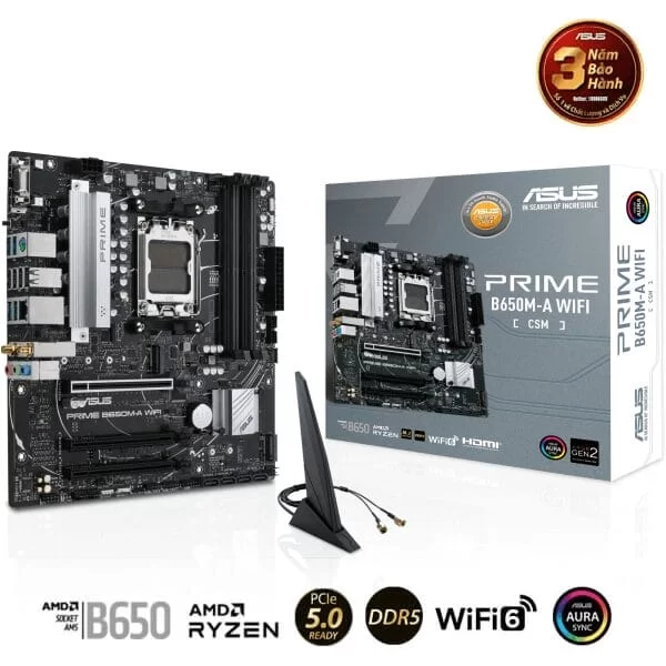 ASUS PRIME B650M-A WIFI-CSM Mainboard 1 ASUS PRIME B650M-A WIFI-CSM Mainboard