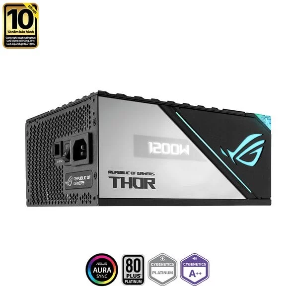 ASUS ROG Thor 1200P2 Platinum II PSU - 1200W, Aura Sync, ROG heatsink, OLED Display, 80 Plus Platinum Fully Modular 5 ASUS ROG Thor 1200P2 Platinum II PSU - 1200W, Aura Sync, ROG heatsink, OLED Display, 80 Plus Platinum Fully Modular - Ảnh 5