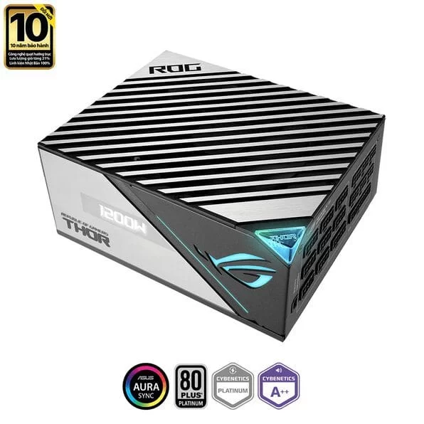 ASUS ROG Thor 1200P2 Platinum II PSU - 1200W, Aura Sync, ROG heatsink, OLED Display, 80 Plus Platinum Fully Modular 6 ASUS ROG Thor 1200P2 Platinum II PSU - 1200W, Aura Sync, ROG heatsink, OLED Display, 80 Plus Platinum Fully Modular - Ảnh 6