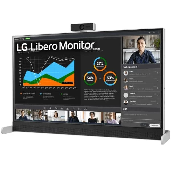 LG 27BQ70QC-S Libero Monitor - 27 inch QHD (2560x1440), IPS 16:9, HDR10, USB Type-C 65W, Webcam 7 LG 27BQ70QC-S Libero Monitor - 27 inch QHD (2560x1440), IPS 16:9, HDR10, USB Type-C 65W, Webcam - Ảnh 7