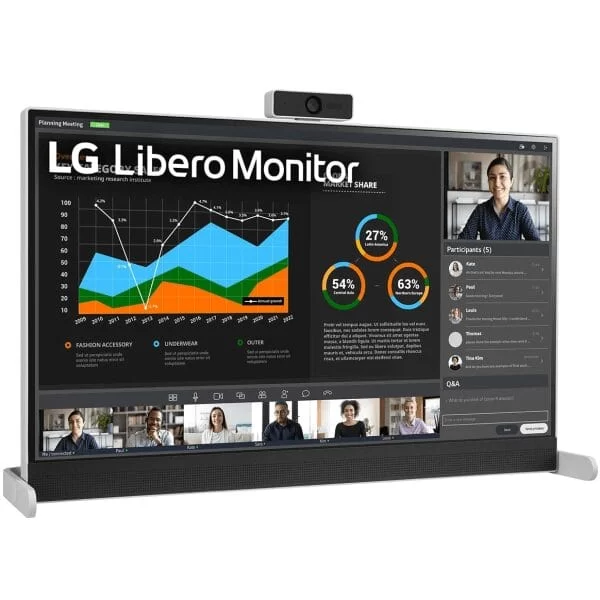 LG 27BQ70QC-S Libero Monitor - 27 inch QHD (2560x1440), IPS 16:9, HDR10, USB Type-C 65W, Webcam 6 LG 27BQ70QC-S Libero Monitor - 27 inch QHD (2560x1440), IPS 16:9, HDR10, USB Type-C 65W, Webcam - Ảnh 6