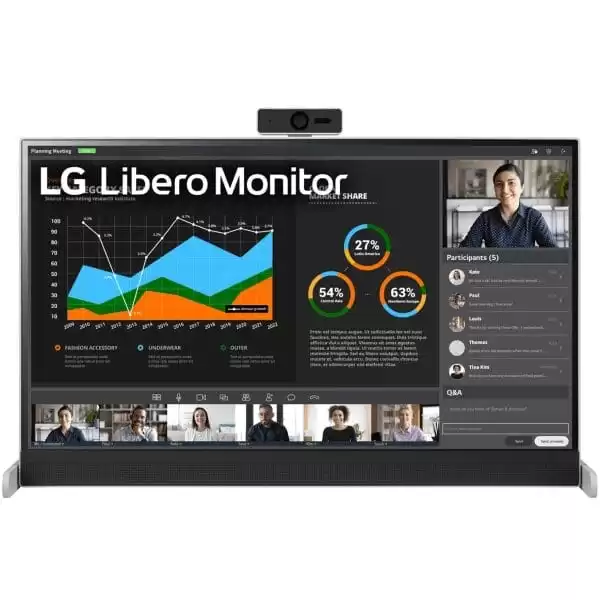LG 27BQ70QC-S Libero Monitor - 27 inch QHD (2560x1440), IPS 16:9, HDR10, USB Type-C 65W, Webcam 8 LG 27BQ70QC-S Libero Monitor - 27 inch QHD (2560x1440), IPS 16:9, HDR10, USB Type-C 65W, Webcam - Ảnh 8