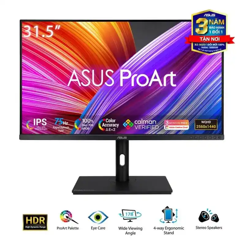 ASUS ProArt Display PA328QV Professional Monitor - 31.5 inch, IPS, WQHD (2560 x 1440) 1 ASUS ProArt Display PA328QV Professional Monitor - 31.5 inch, IPS, WQHD (2560 x 1440)