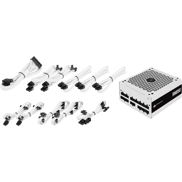 CORSAIR RM Series RM850 White PSU - 850W 80 Plus Gold Fully Modular 9 CORSAIR RM Series RM850 White PSU - 850W 80 Plus Gold Fully Modular - Ảnh 9