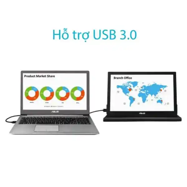 ASUS MB169BR+ Portable Monitor - 15.6 inch, Full HD, USB 3.0, IPS, Ultra-slim, Smart Case 3 ASUS MB169BR+ Portable Monitor - 15.6 inch, Full HD, USB 3.0, IPS, Ultra-slim, Smart Case - Ảnh 3