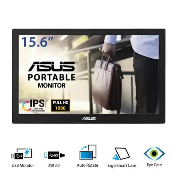 ASUS MB169BR+ Portable Monitor - 15.6 inch, Full HD, USB 3.0, IPS, Ultra-slim, Smart Case 6 ASUS MB169BR+ Portable Monitor - 15.6 inch, Full HD, USB 3.0, IPS, Ultra-slim, Smart Case - Ảnh 6