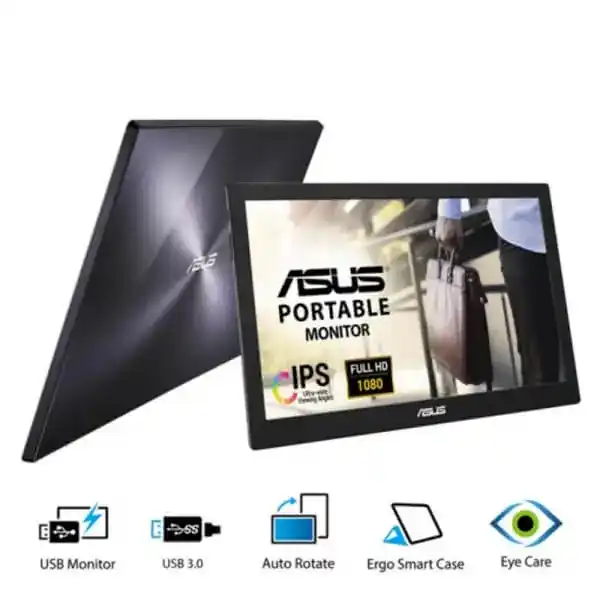ASUS MB169BR+ Portable Monitor - 15.6 inch, Full HD, USB 3.0, IPS, Ultra-slim, Smart Case 1 ASUS MB169BR+ Portable Monitor - 15.6 inch, Full HD, USB 3.0, IPS, Ultra-slim, Smart Case