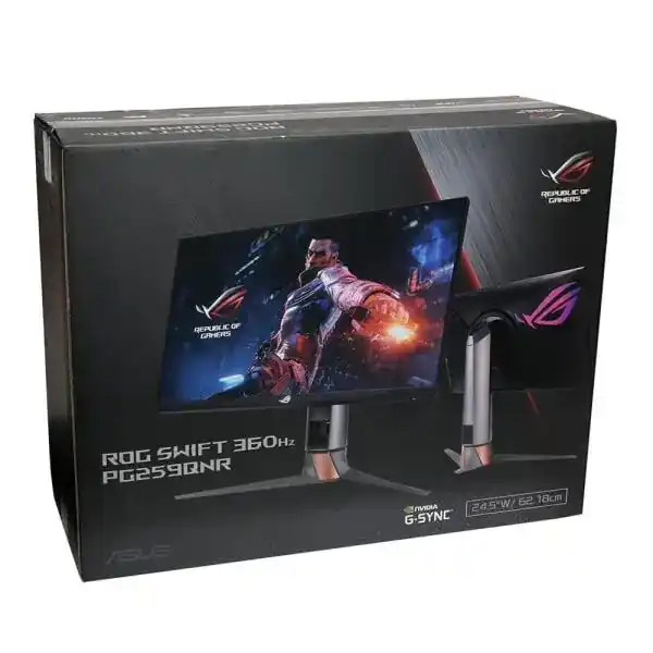 ASUS ROG Swift PG259QNR eSports Gaming Monitor - 360Hz, G-Sync, 24.5 inch FHD, Fast IPS 7 ASUS ROG Swift PG259QNR eSports Gaming Monitor - 360Hz, G-Sync, 24.5 inch FHD, Fast IPS - Ảnh 7