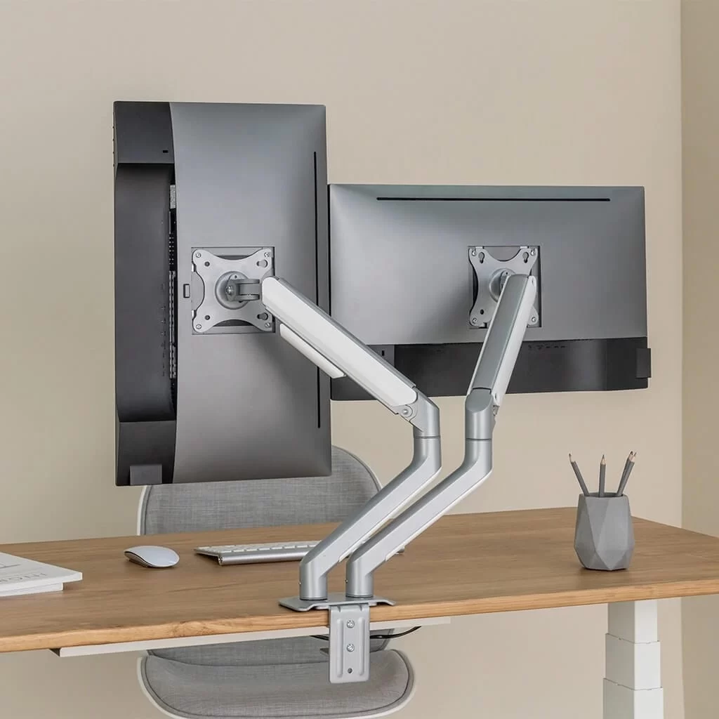 Human Motion T6 Pro Dual Monitor Stand - Black 10 Human Motion T6 Pro Dual Monitor Stand - Black - Ảnh 10