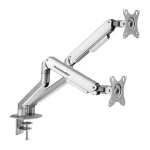 Human Motion T6 Pro Dual Monitor Stand - White