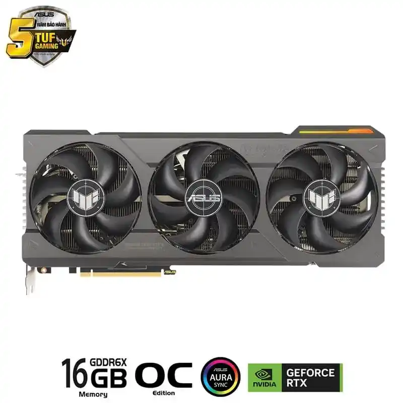 ASUS TUF Gaming GeForce RTX 4080 SUPER 16GB GDDR6X OC Edition (TUF-RTX4080S-O16G-GAMING) Graphics Card 4 ASUS TUF Gaming GeForce RTX 4080 SUPER 16GB GDDR6X OC Edition (TUF-RTX4080S-O16G-GAMING) Graphics Card - Ảnh 4