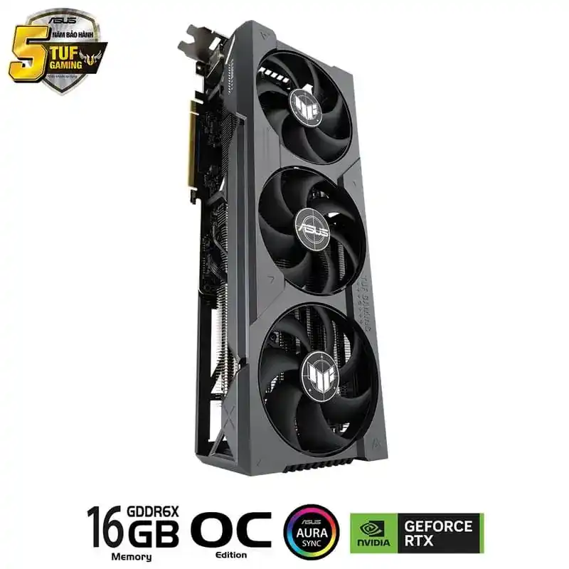 ASUS TUF Gaming GeForce RTX 4080 SUPER 16GB GDDR6X OC Edition (TUF-RTX4080S-O16G-GAMING) Graphics Card 5 ASUS TUF Gaming GeForce RTX 4080 SUPER 16GB GDDR6X OC Edition (TUF-RTX4080S-O16G-GAMING) Graphics Card - Ảnh 5