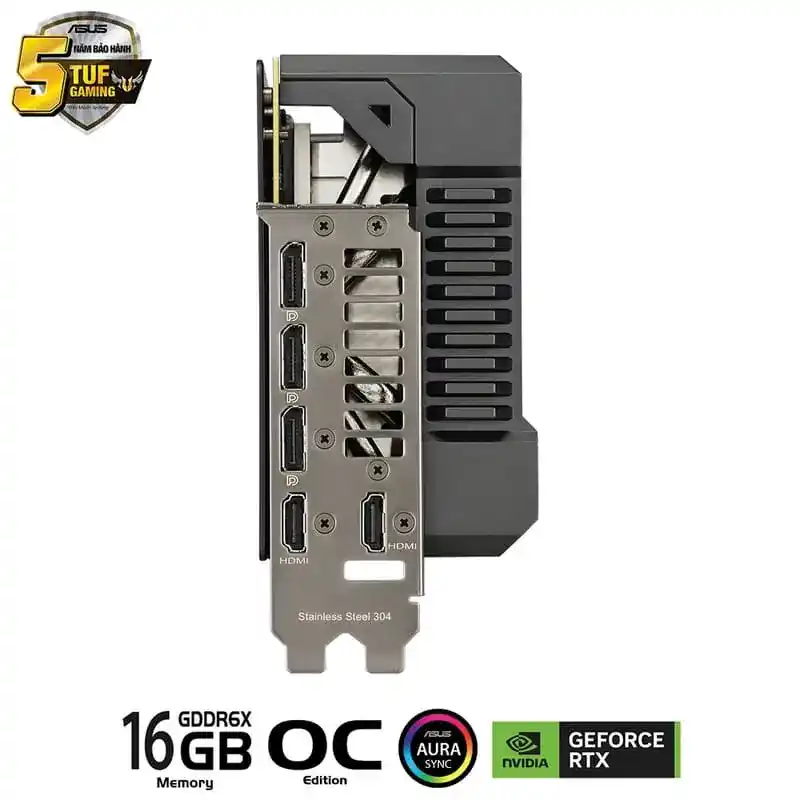 ASUS TUF Gaming GeForce RTX 4080 SUPER 16GB GDDR6X OC Edition (TUF-RTX4080S-O16G-GAMING) Graphics Card 9 ASUS TUF Gaming GeForce RTX 4080 SUPER 16GB GDDR6X OC Edition (TUF-RTX4080S-O16G-GAMING) Graphics Card - Ảnh 9