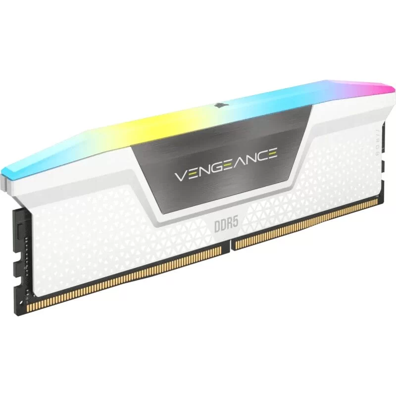 CORSAIR Vengeance RGB 32GB Memory Kit - White, 32GB (2x16GB) DDR5, 5600MHz, CL36 (CMH32GX5M2B5600C36KW) 6 CORSAIR Vengeance RGB 32GB Memory Kit - White, 32GB (2x16GB) DDR5, 5600MHz, CL36 (CMH32GX5M2B5600C36KW) - Ảnh 6