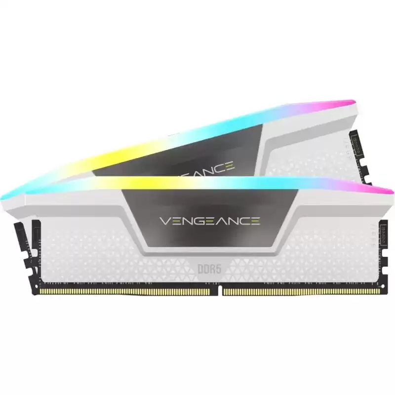 CORSAIR Vengeance RGB 32GB Memory Kit - White, 32GB (2x16GB) DDR5, 5600MHz, CL36 (CMH32GX5M2B5600C36KW) 1 CORSAIR Vengeance RGB 32GB Memory Kit - White, 32GB (2x16GB) DDR5, 5600MHz, CL36 (CMH32GX5M2B5600C36KW)