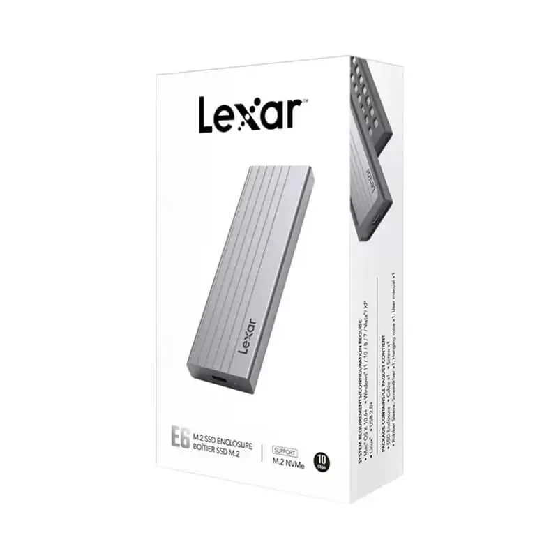 Lexar E6 (LPAE06N-RNBNG) - M.2 PCIe NVMe Gen3x4 / Gen 4 SSD Box 1 Lexar E6 (LPAE06N-RNBNG) - M.2 PCIe NVMe Gen3x4 / Gen 4 SSD Box
