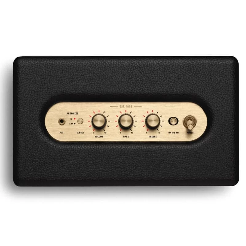 Marshall ACTON III Portable Speakers - Black and Brass, 60W, Bluetooth 5.2, AUX, Knob 3 Marshall ACTON III Portable Speakers - Black and Brass, 60W, Bluetooth 5.2, AUX, Knob - Ảnh 3