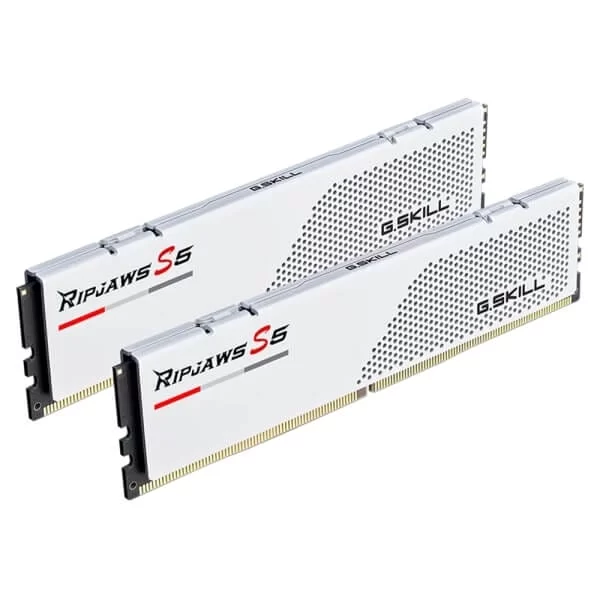 G.Skill Ripjaws S5 White 32GB (2x16GB) DDR5 Memory Kit - Intel XMP, 5600MHz CL36 (F5-5600U3636C16GA2-RS5W) 2 G.Skill Ripjaws S5 White 32GB (2x16GB) DDR5 Memory Kit - Intel XMP, 5600MHz CL36 (F5-5600U3636C16GA2-RS5W) - Ảnh 2