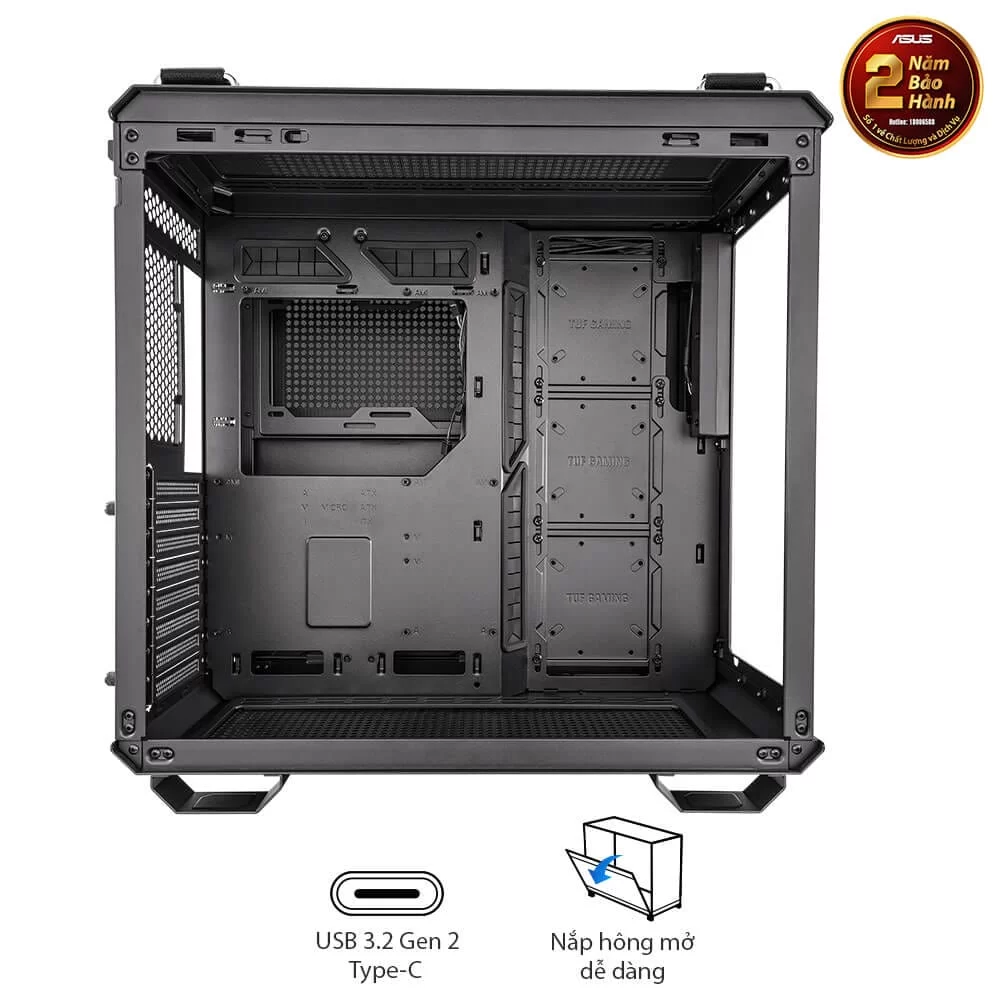 ASUS TUF Gaming GT502 Black Case 6 ASUS TUF Gaming GT502 Black Case - Ảnh 6