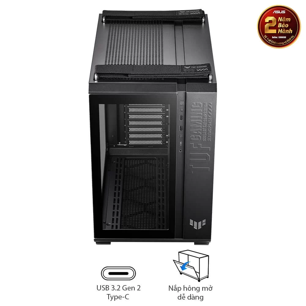 ASUS TUF Gaming GT502 Black Case 4 ASUS TUF Gaming GT502 Black Case - Ảnh 4
