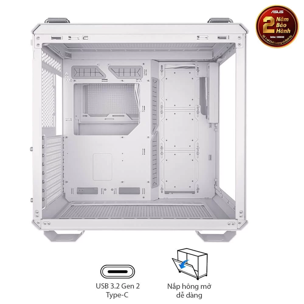 ASUS TUF Gaming GT502 White Case 6 ASUS TUF Gaming GT502 White Case - Ảnh 6