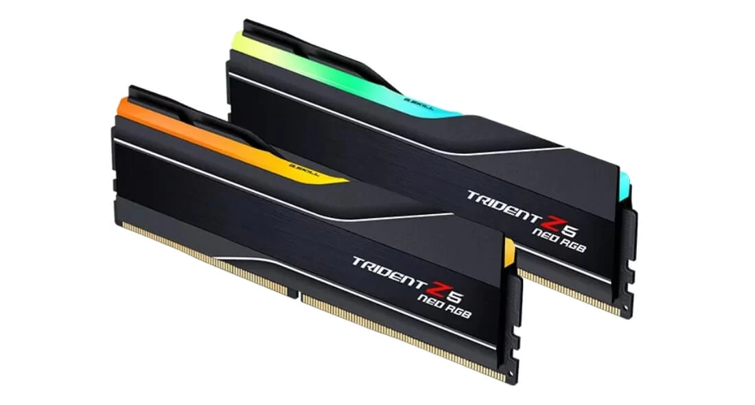 G.Skill Trident Z5 Neo RGB Black 64GB (2x32GB) DDR5 Memory Kit - Intel XMP 3.0 & AMD EXPO, 6000MHz CL36 (F5-6000J3636F32GX2-TZ5NR) 4 G.Skill Trident Z5 Neo RGB Black 64GB (2x32GB) DDR5 Memory Kit - Intel XMP 3.0 & AMD EXPO, 6000MHz CL36 (F5-6000J3636F32GX2-TZ5NR) - Ảnh 4