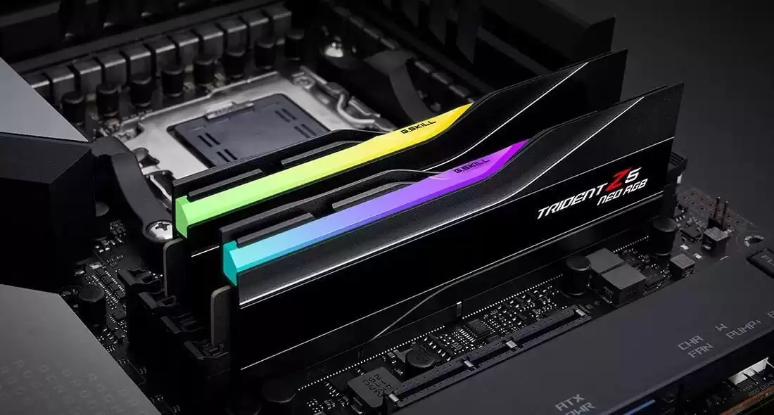 G.Skill Trident Z5 Neo RGB Black 64GB (2x32GB) DDR5 Memory Kit - Intel XMP 3.0 & AMD EXPO, 6000MHz CL36 (F5-6000J3636F32GX2-TZ5NR) 5 G.Skill Trident Z5 Neo RGB Black 64GB (2x32GB) DDR5 Memory Kit - Intel XMP 3.0 & AMD EXPO, 6000MHz CL36 (F5-6000J3636F32GX2-TZ5NR) - Ảnh 5
