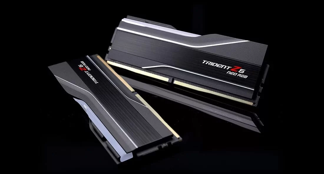 G.Skill Trident Z5 Neo RGB Black 64GB (2x32GB) DDR5 Memory Kit - Intel XMP 3.0 & AMD EXPO, 6000MHz CL36 (F5-6000J3636F32GX2-TZ5NR) 7 G.Skill Trident Z5 Neo RGB Black 64GB (2x32GB) DDR5 Memory Kit - Intel XMP 3.0 & AMD EXPO, 6000MHz CL36 (F5-6000J3636F32GX2-TZ5NR) - Ảnh 7
