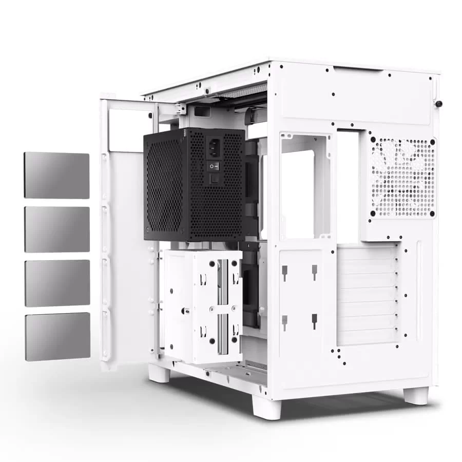 NZXT H9 Flow All White Case - Mattle White 16 NZXT H9 Flow All White Case - Mattle White - Ảnh 16